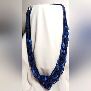 VTG signed INDIA necklace Beads necklace